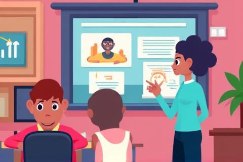 Still frame from an animated corporate explainer video