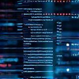Illustration of code on a screen representing development