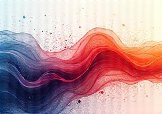 Abstract illustration of motion graphics animation